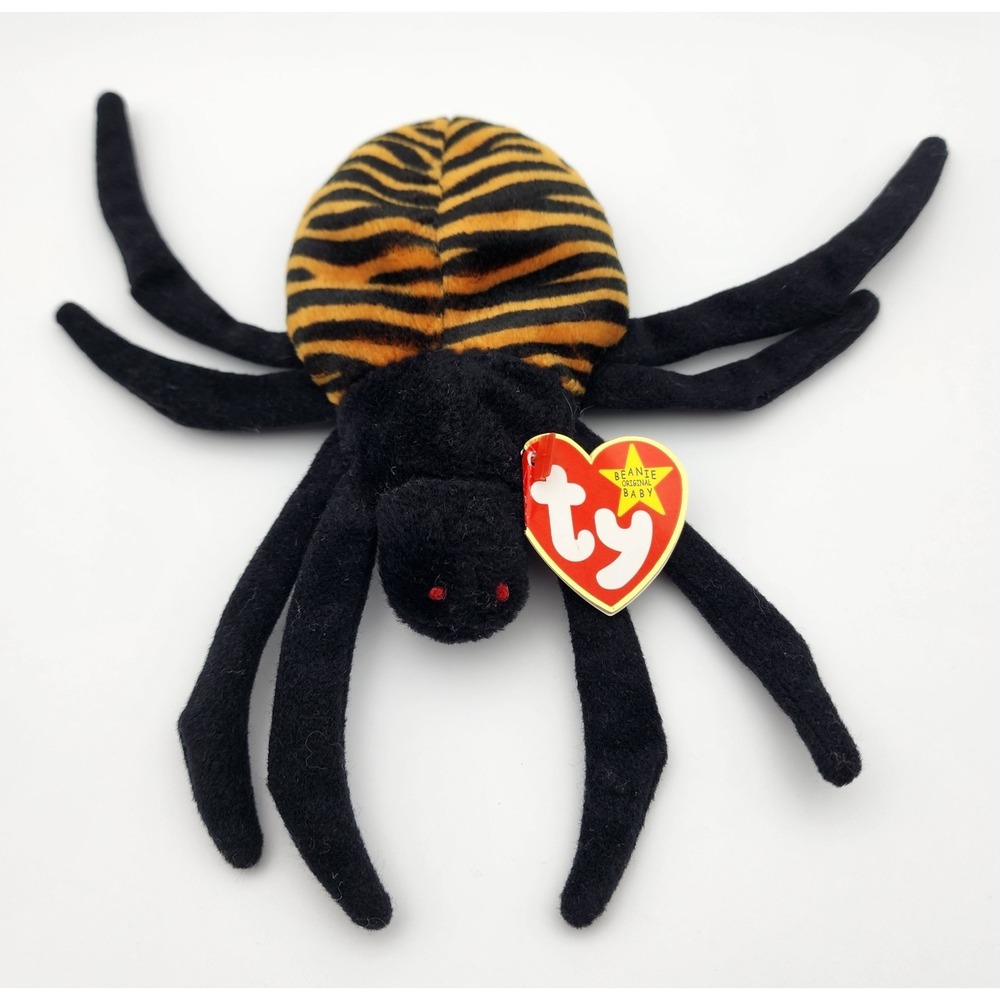 TY‎ Beanie Baby - SPINNER the Spider (5 inch) NWT